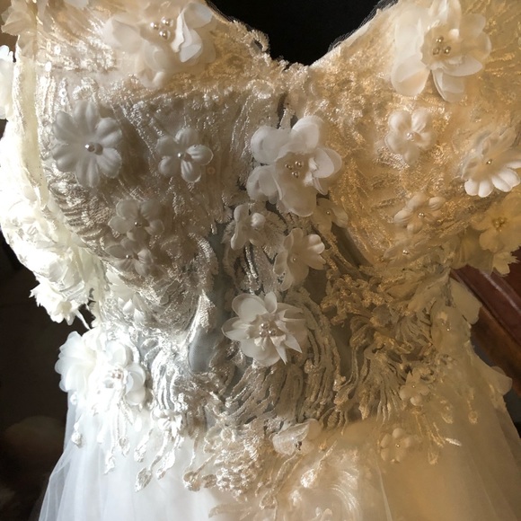 Demidress Wedding dress with Chic off the shoulder Tulle - Picture 11 of 14